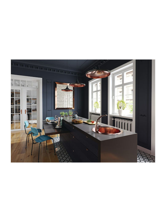 Alveus Drop-In Кухненска Мивка Inox 51x51см Розова