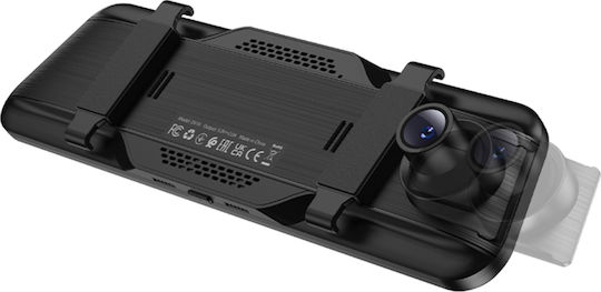 Hoco DV16 Σετ Κάμερα DVR Αυτοκινήτου 1080P με Οθόνη 9.66" & Κάμερα Οπισθοπορείας