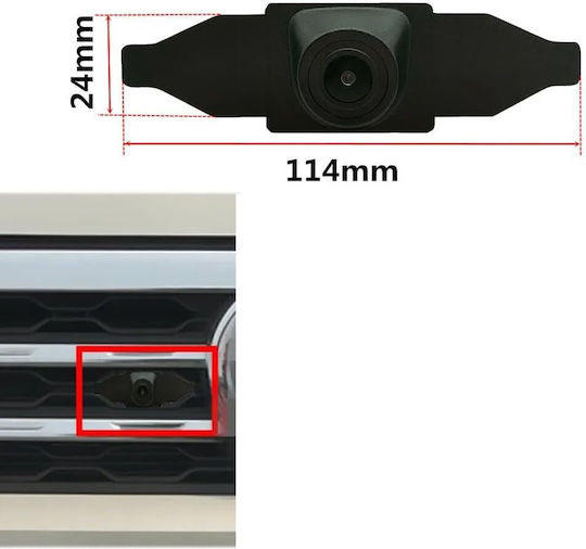 Digital Iq Rückfahrkamera Qs8243 Ahd-ntsc Frontkamera Vw Teramont Modell 2017-2026