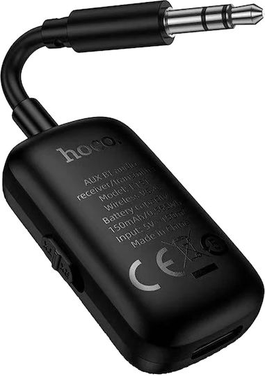 Hoco E151 Graceful Bluetooth Audio Transmitter & Receiver V5.4 Aux 3.5mm SD Microphone Black