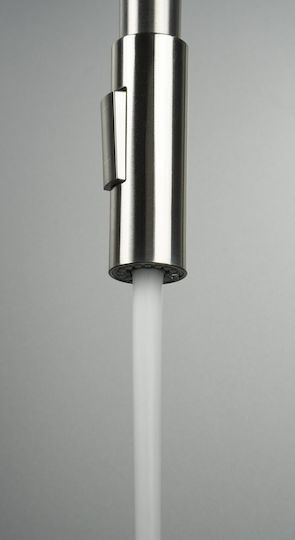 Spout Deante Luno Aba 574w Faucet Brushed Steel Beige