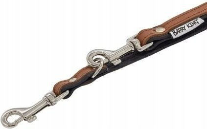 Barry King Dog Leash Lead Leather In Black Colour