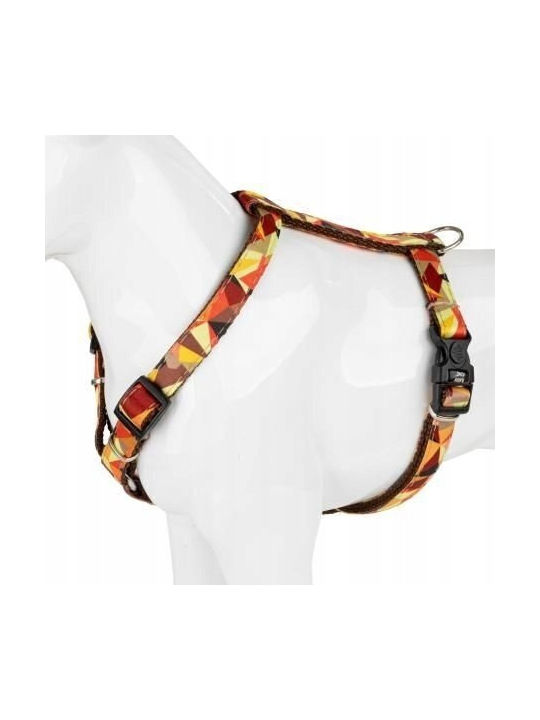 Dog Harness Autumn Pattern Tape 10mm/25-40cm Brown