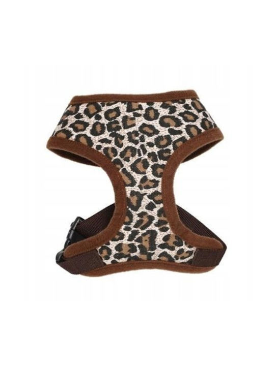Harness Dog Leopard Pattern L Neck Circumference 34cm/chest Circumference 49-63cm