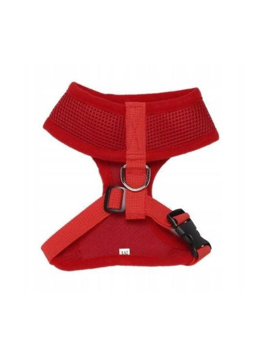 Ham Pentru Câini Roșu Plasă Poliester Gât Circumferință 42cm/ Piept Circumferință 49-63cm