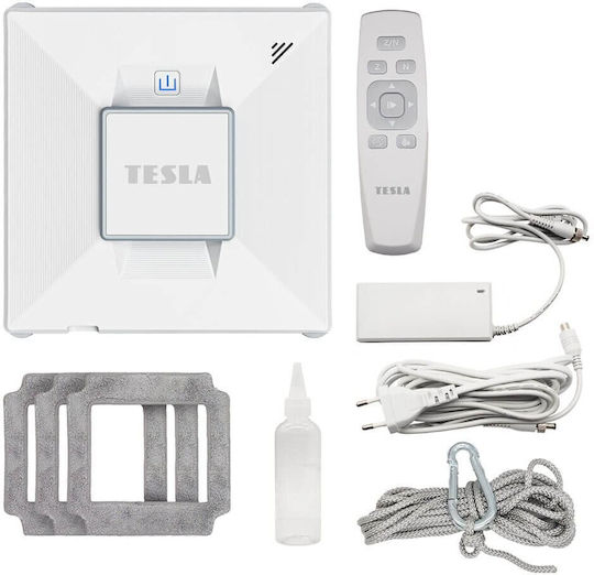 Tesla Window Vacuum Cleaner Robot Battery White