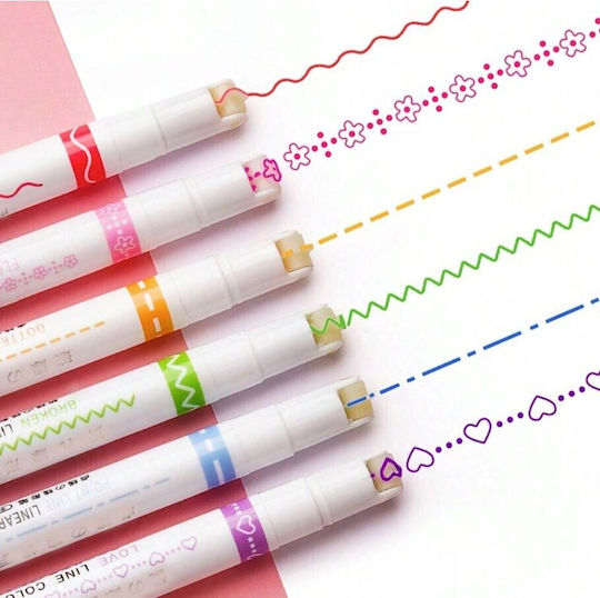 Markeri Multicolori Set 6 Bucăți