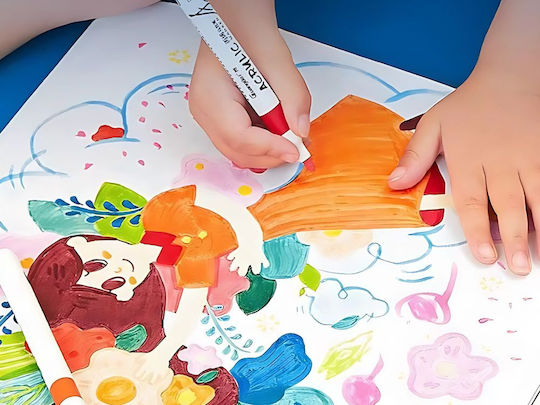 Acryl Marker Multicolor 4mm Set 12 Stück
