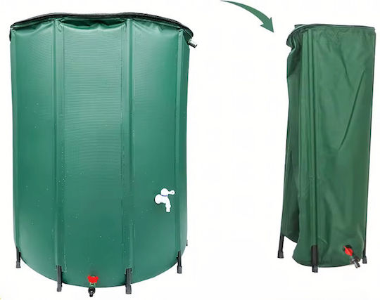 Rezervor Plastic de Apă / Combustibil Cilindric Vertical 100l Verde
