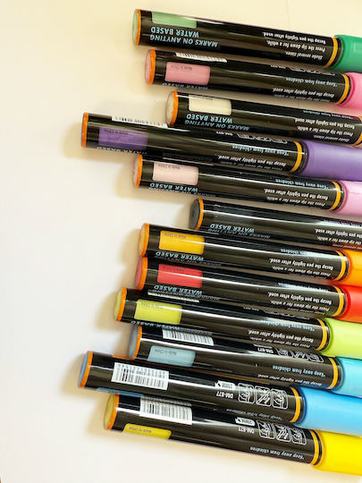 Acrylic Markers Multicolor 2mm Set 12 Pieces