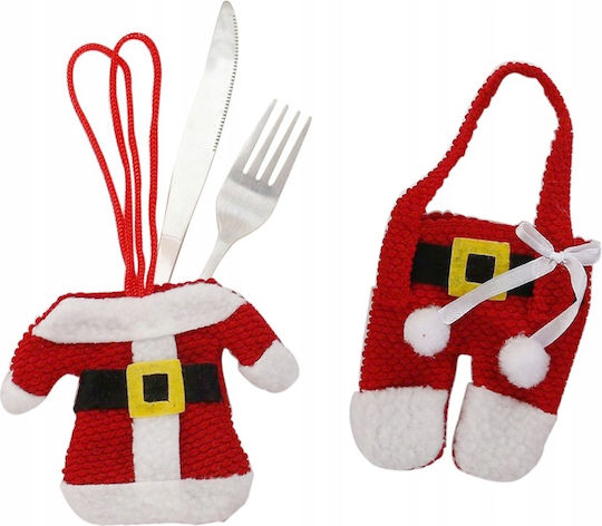 Set Christmas Case for Cutlery Santa Clauses 6 Pieces