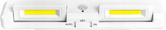 Lampă Led Cu Senzor De Mișcare 1w 4000k Alb Neutru Rază De Detecție 3-5 M Unghi 90° Autoadeziv 22 X 4.5 X 2.2 Cm Alb