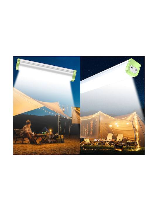 Lampă Magnet Led Alb Rece 4 Moduri De Iluminare Albastru Roșu Mod De Iluminare Suport Usb-c 31 X 5 X 6.5 Cm Verde Alb