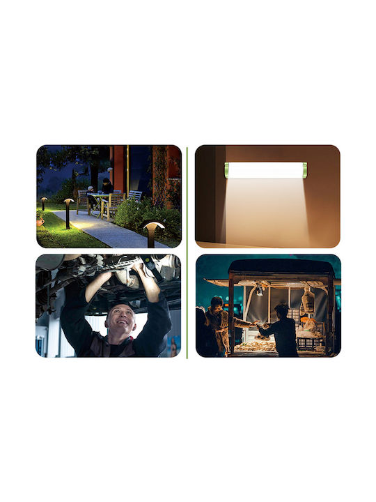 Lampă Magnet Led Alb Rece 4 Moduri De Iluminare Albastru Roșu Mod De Iluminare Suport Usb-c 31 X 5 X 6.5 Cm Verde Alb