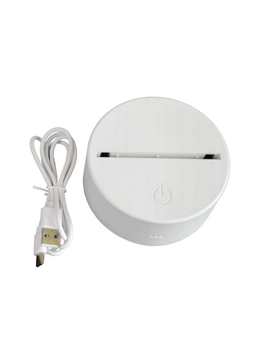 Lampă De Noptieră Led Rgb 3d Urs Inima Alimentată Cu Baterie Usb Lumină Alb Cald 22 X 11 X 8.5 Cm