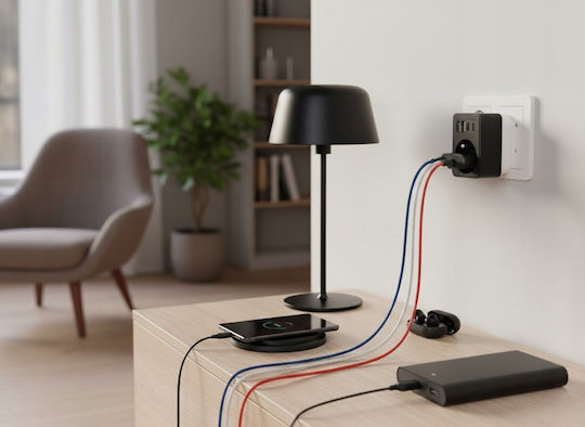 LTC Steckdosenleiste mit USB-A und 2 USB-C