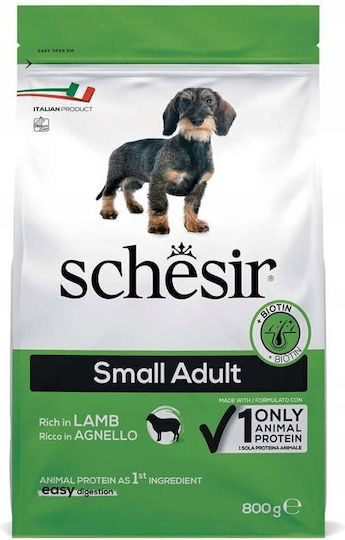 0.8kg Dry Food for Adult Small Breed Dogs with Lamb