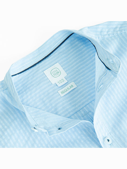 Kids Short-Sleeved Blue Shirt