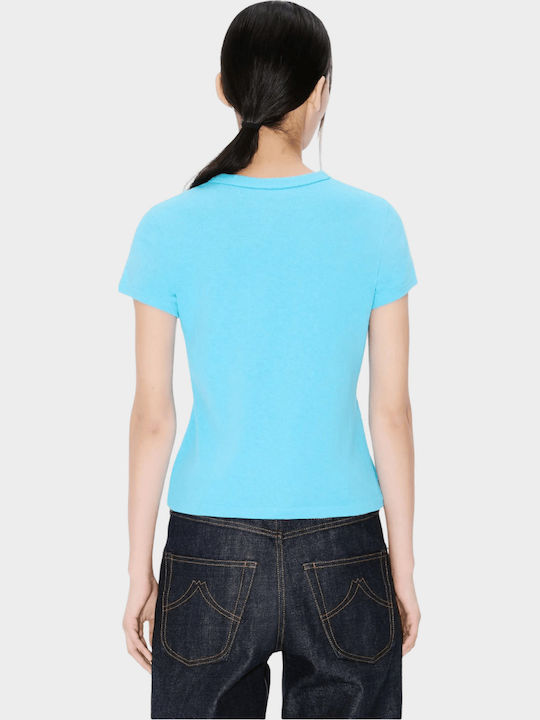Cartoon Women's T-shirt Blue