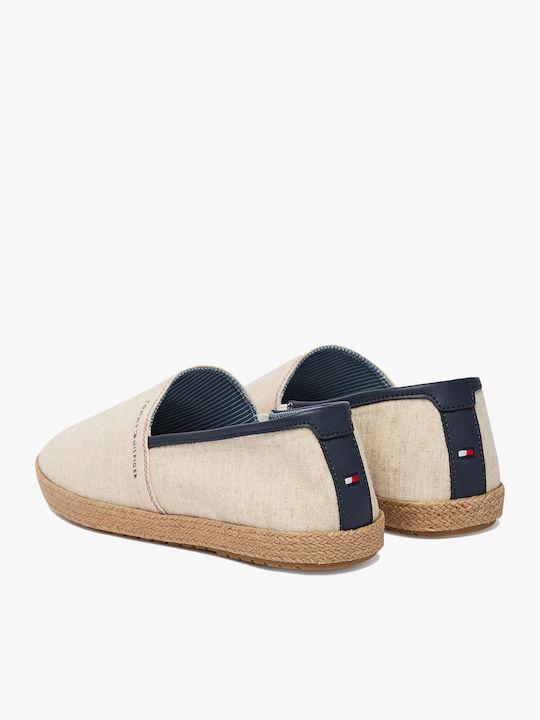 Fabric Men's Espadrilles in Beige Colour