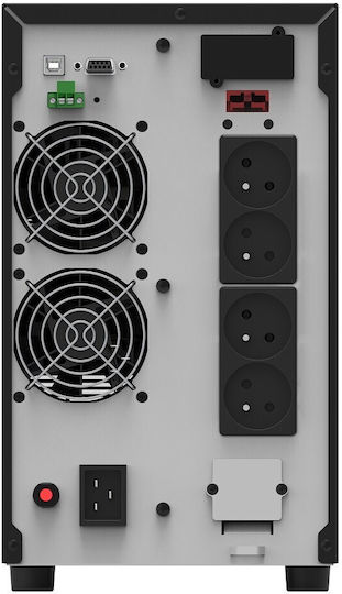 Power Walker VFI 3000 AT FR UPS On-Line 3000VA 2700W με 4 Schuko Πρίζες