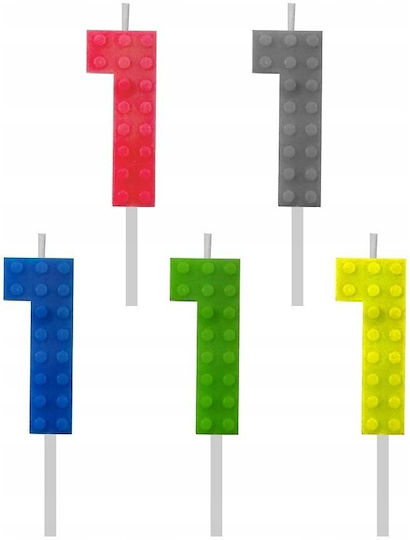 Birthday Candle Blocks Number 1