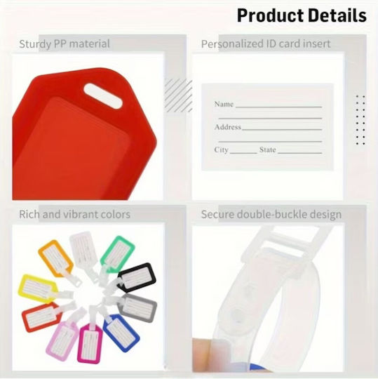 Set Luggage Label 2 Pieces