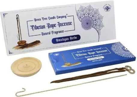 Задайте 10 Бройки Ароматно Въже Билки Хималаи + Изпарител Himalayan Herbs Rope