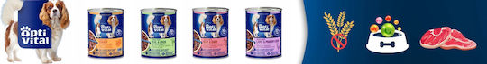 Triton Wet Dog Food in Cans with Poultry Liver and Calf 415gr