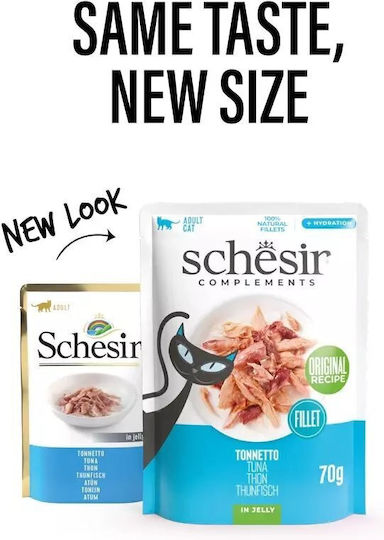 Schesir Υγρή Τροφή για Γάτες σε Φακελάκι με Τόνο 70gr
