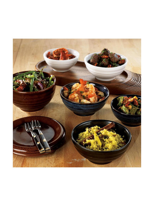 Churchill 1795 Stonecast Serving Bowl for Dip Round Porcelain Gold with Diameter 11.3cm 10 Pieces