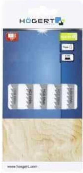 Set 5 Lame Pentru Fierăstrău Pendular Electrice Hogert 6tpi 100mm Ht6d667