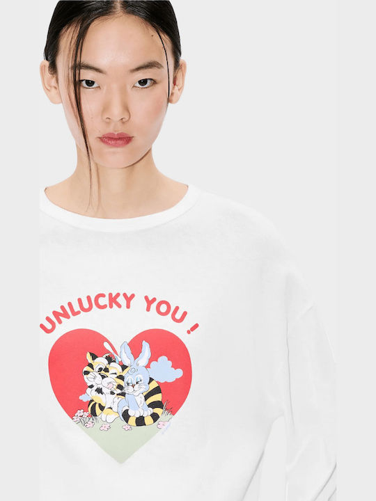 Cartoon Women's T-shirt White