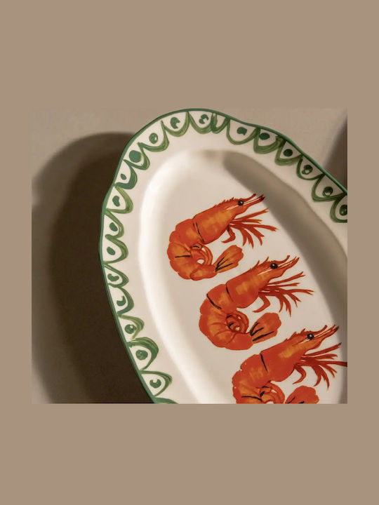 &Klevering Πιάτο Ρηχό από Πορσελάνη με Διάμετρο 34.5cm