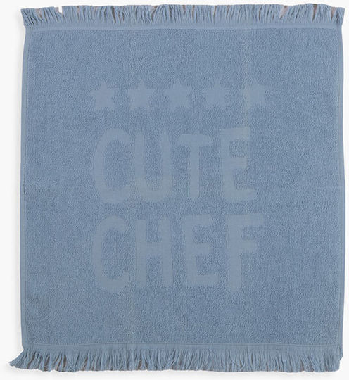 Nef-Nef Homeware Bamb.cute Chef Tea Towel Made of 100% Cotton in Ecru Colour 50x50cm