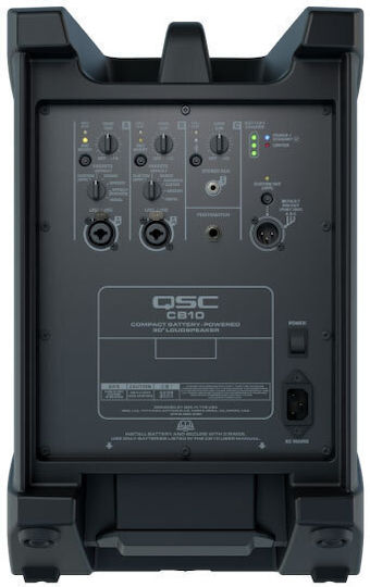 QSC CB10 Active PA Speaker 440W with 10" Woofer with Battery