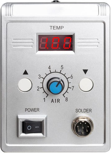 Stație de Lipit cu Aer Cald Zola Reglare Temperatură și Flux de Aer Mod Standby 3 Duze Incluse 4 7 9 Mm Ecran Lcd 700w