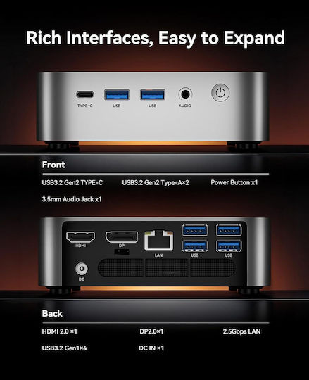 Acemagic Mini PC (Ryzen 7 6800H/16GB DDR5/512GB SSD/W11 Pro)