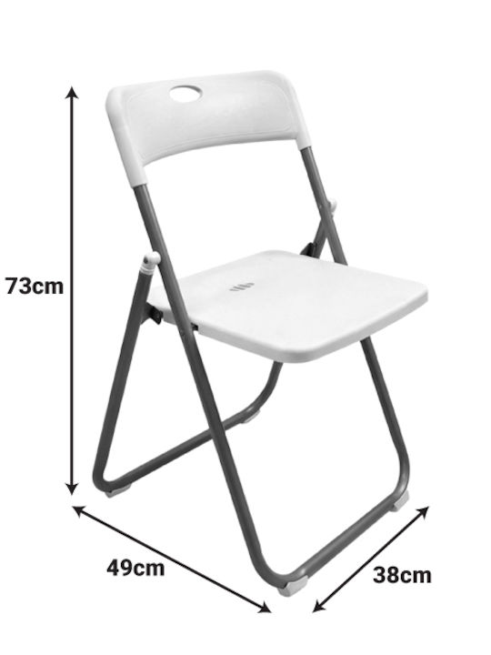Catering Polypropylene Chair Edison Black 38x49x73cm