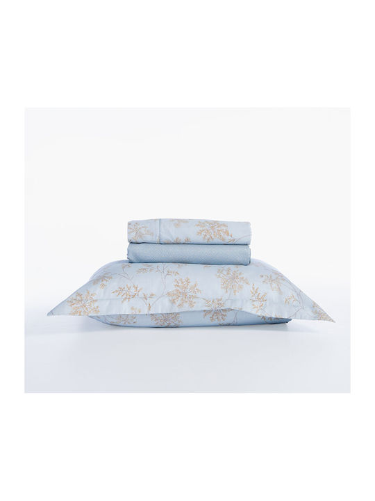 Nef-Nef Homeware Foxy Bettlaken King Size 270x280cm Blau (4 Stück)