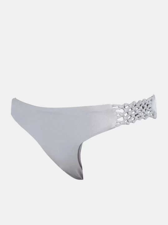 Slip Bikini Argintiu