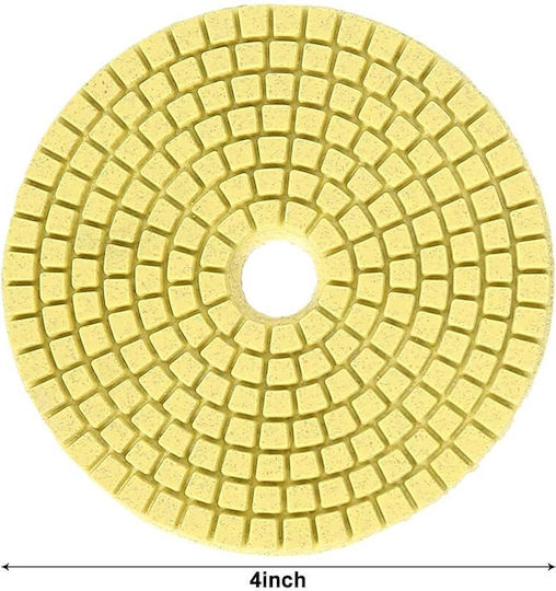 Set 7 Discuri Diamantate De Șlefuire Și Lustruire Mănuși Zola Granulații 50-3000 Diametru 100 Mm 12000 Rpm Adaptor Velcro Adaptor M12