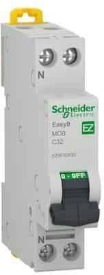 Schneider Автоматична Аσφάλεια 1 Полюс C32 Ext10631