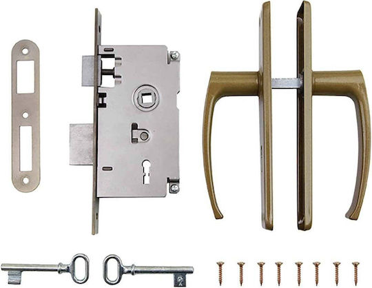 Set Încuietoare Cheie P54 Auriu Ext 57016
