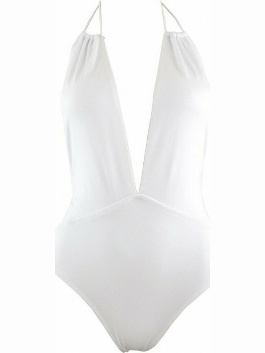 BP4017 Costum De Baie Întreg Alb
