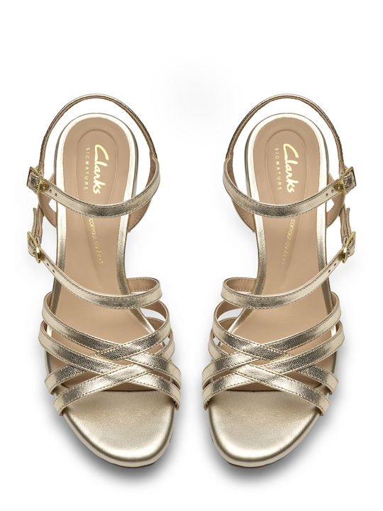 Ezoria Strap Sandals Gold