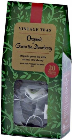 Vintage Teas Organic Green Tea Strawberry 20x2g
