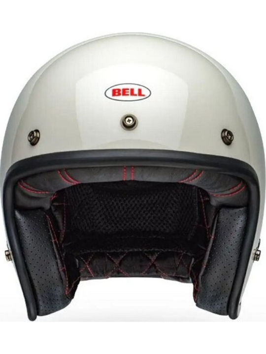 Bell Custom 500 Gloss White Motorcycle Helmet Jet ECE 22.06