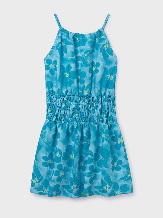 Girls Sleeveless Blue Dress