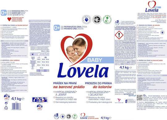 Lovela Baby Detergent Powder for Coloreds Clothes 4.100kg (41 Measuring Cups)